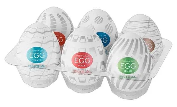 TENGA Masturbator Eggs - 6 verschiedene Reizstrukturen