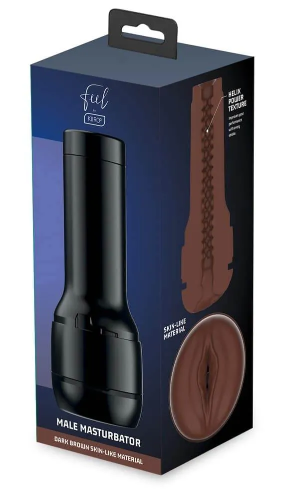 Kiiroo Feel - Masturbator für intensives Vergnügen Schwarz/Hautfarben dunkel