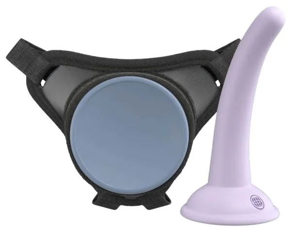 Dillio Platinum Body Dock - Umschnallgurt mit Silikon-Dildo Lila/Schwarz Dillio Platinum Body Dock - Umschnallgurt mit Silikon-Dildo Lila/Schwarz