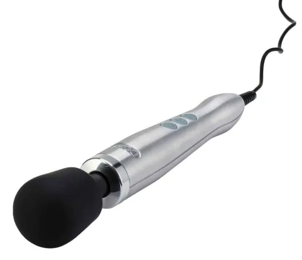 Doxy Kraftpaket - Massagestab mit Power-Vibration (3.000-9.000 U/min.) silber