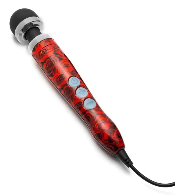 Doxy Netzgebundener Massagestab - Die Cast 3 (28cm, Ø 4,5cm) Roses