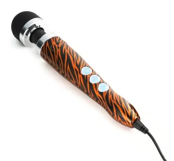Doxy Netzgebundener Massagestab - Die Cast 3 (28cm, Ø 4,5cm) Tiger