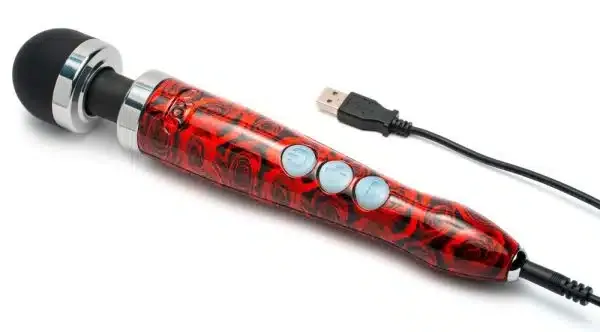 DOXY Massager 3R: Handlicher Massagestab mit Power-Vibration Roses