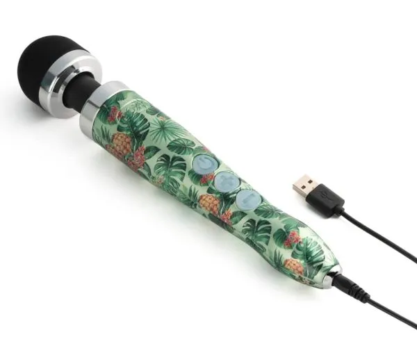 DOXY Massager 3R: Handlicher Massagestab mit Power-Vibration Pineapple