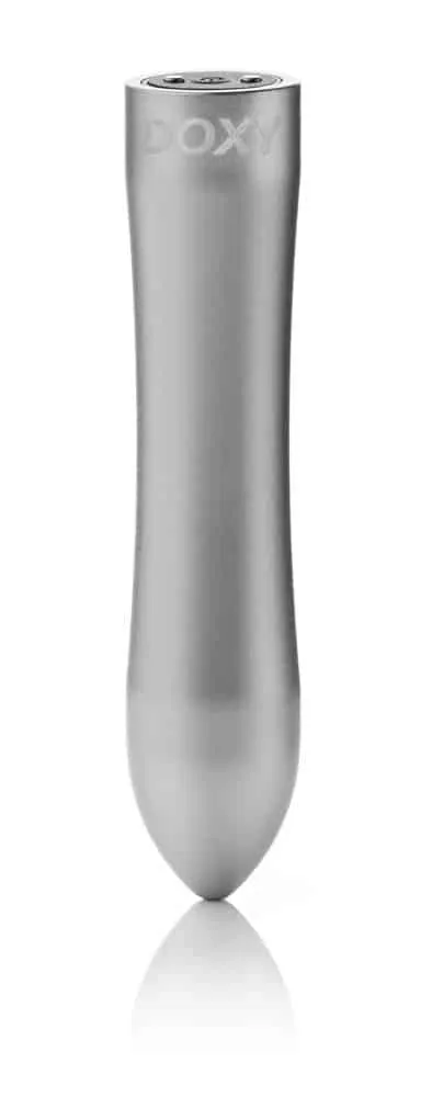 Doxy Bullet Rose Gold - Luxus-Minivibrator für unterwegs Silver Doxy Bullet Rose Gold - Luxus-Minivibrator für unterwegs Silver