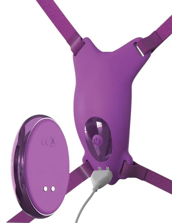 Fantasy For Her Ultimate Butterfly Strap-on - Diskretes Silikonvibrator-Set Fantasy For Her Ultimate Butterfly Strap-on - Diskretes Silikonvibrator-Set