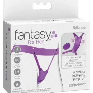 Fantasy For Her Ultimate Butterfly Strap-on - Diskretes Silikonvibrator-Set