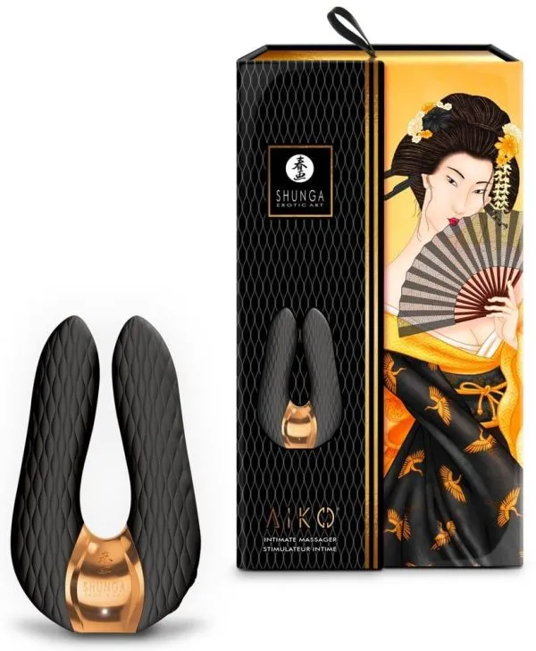 Shunga Doppelvibrator Aiko - Luxus für Anspruchsvolle Black Shunga Doppelvibrator Aiko - Luxus für Anspruchsvolle Black