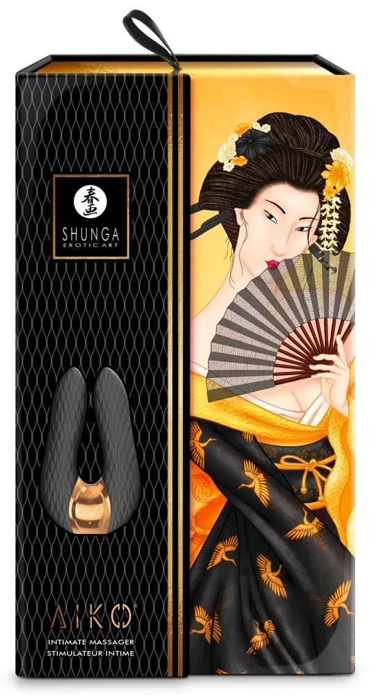 54011000000_verp Shunga Doppelvibrator Aiko - Luxus für Anspruchsvolle Black