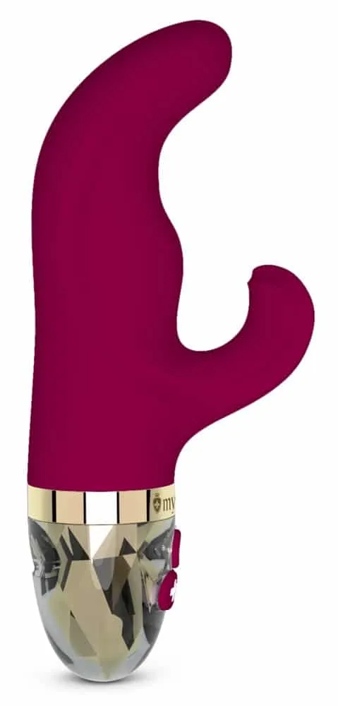 Mystim Hop Hop Bob - Rabbitvibrator mit G-Punkt-Spitze und Klitoris-Stimulator Lila/Gold Mystim Hop Hop Bob - Rabbitvibrator mit G-Punkt-Spitze und Klitoris-Stimulator Lila/Gold
