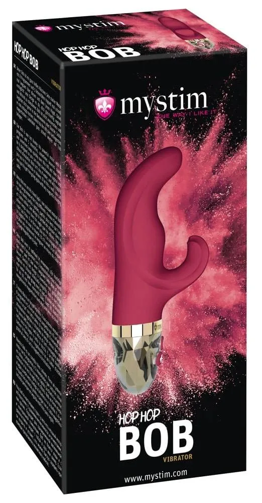 54016230000_verp Mystim Hop Hop Bob - Rabbitvibrator mit G-Punkt-Spitze und Klitoris-Stimulator Lila/Gold
