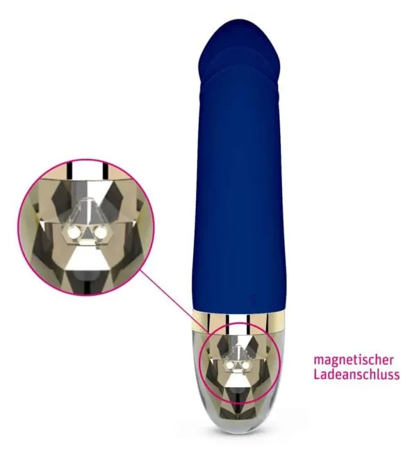 Mystim Real Deal Neal Vibrator - Hotspot- & Intimmassagen Blau/Gold Mystim Real Deal Neal Vibrator - Hotspot- & Intimmassagen Blau/Gold