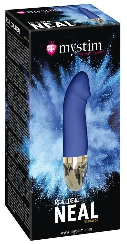 54016400000_verp Mystim Real Deal Neal Vibrator - Hotspot- & Intimmassagen Blau/Gold