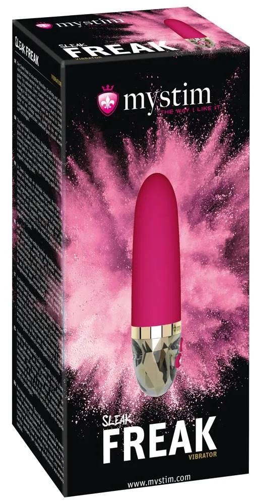Mystim Sleak Freak - Handlicher, leiser Vibrator Pink/Gold