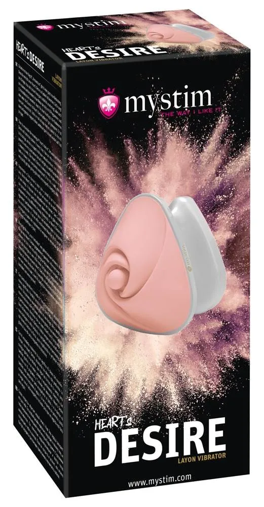 54016660000_verp Mystim Heart's Desire - Auflegevibrator mit Haltegriff Rosa/Weiß
