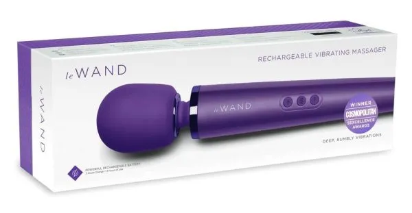 le Wand Massagestab - Großer Massagekopf, 20 Vibrationsmodi Purple