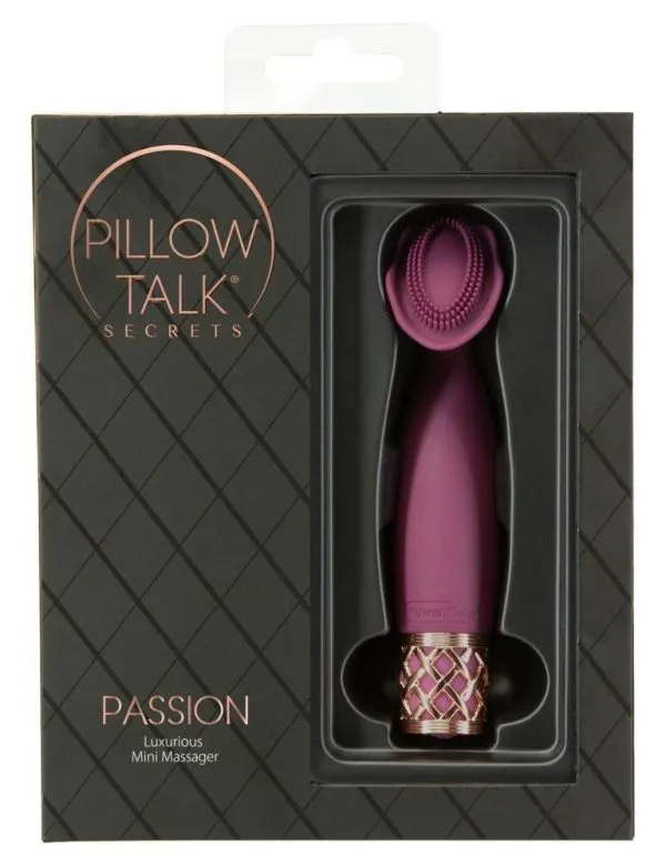 54019680000_verp PILLOW TALK Passion - Handlicher Auflegevibrator mit Noppen Lila/Gold