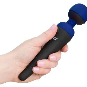 Palmpower Massagestab - Flexibler Kopf, sanfte bis intensive Vibrationen, wasserdicht, wiederaufladbar Schwarz/Blau Palmpower Massagestab - Flexibler Kopf, sanfte bis intensive Vibrationen, wasserdicht, wiederaufladbar Schwarz/Blau – Bild 5