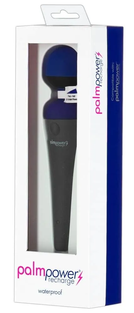 54020000000_verp Palmpower Massagestab - Flexibler Kopf, sanfte bis intensive Vibrationen, wasserdicht, wiederaufladbar Schwarz/Blau