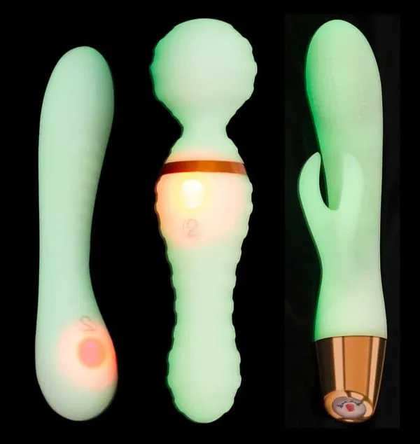 You2Toys Glow in the Dark Set - 3 Vibro-Toys, 9/10 Vibrationsmodi