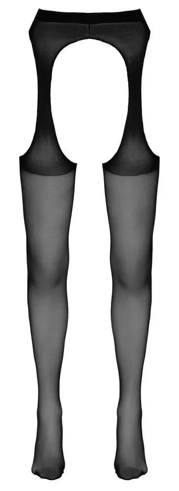 Cottelli LEGWEAR - Ouvert Straps-Strumpfhose L/XL Cottelli LEGWEAR - Ouvert Straps-Strumpfhose S/M – Hollow B