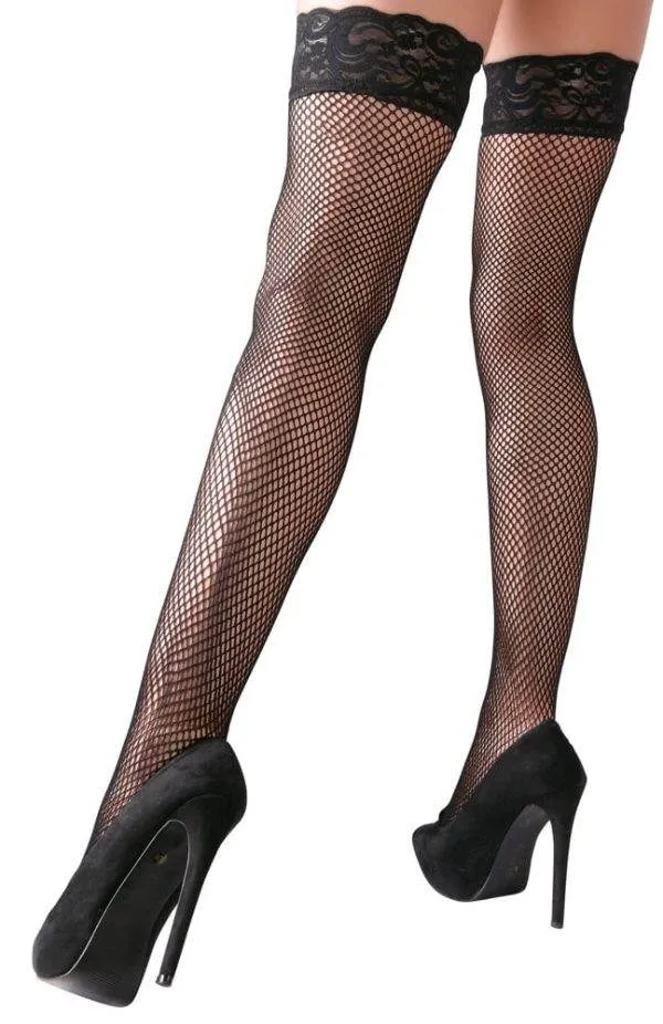 Cottelli LEGWEAR - Spitzen Netzstrümpfe L Cottelli LEGWEAR - Spitzen Netzstrümpfe S – Rueckseite