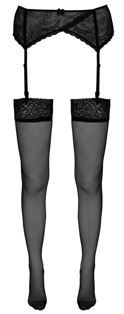 Cottelli LEGWEAR - Spitzen-Strümpfe zum Anclipsen 5 Cottelli LEGWEAR - Spitzen-Strümpfe zum Anclipsen 2 – Hollow B