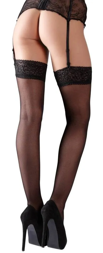 Cottelli LEGWEAR - Spitzen-Strümpfe zum Anclipsen 5 Cottelli LEGWEAR - Spitzen-Strümpfe zum Anclipsen 2 – Rueckseite
