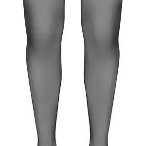 Cottelli LEGWEAR - Verführerische halterlose Strümpfe mit breiter Spitze 1 Cottelli LEGWEAR - Verführerische halterlose Strümpfe mit breiter Spitze 1 – Hollow B
