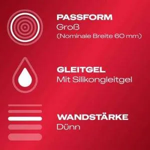 Durex Extra Groß - Dünne, transparente Kondome (8 Stück) (8 Stück) Durex Extra Groß - Dünne, transparente Kondome (8 Stück) (8 Stück) – C