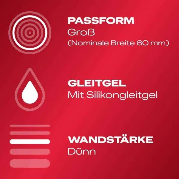 Durex Extra Groß - Dünne, transparente Kondome (8 Stück) (8 Stück) Durex Extra Groß - Dünne, transparente Kondome (8 Stück) (8 Stück) – C