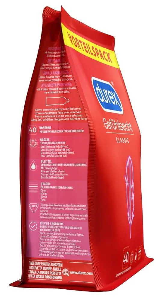 Durex Gefühlsecht 40er – B