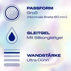 Durex Hautnah XXL Kondome - dünn & befeuchtet (8 Stück) Durex Hautnah XXL Kondome - dünn & befeuchtet (8 Stück) – C
