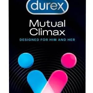 Durex Mutual Climax - Gerippt-genopptes Kondom ohne, Eigengeruch (10 Stück) Durex Mutual Climax - Gerippt-genopptes Kondom ohne, Eigengeruch (10 Stück) – A