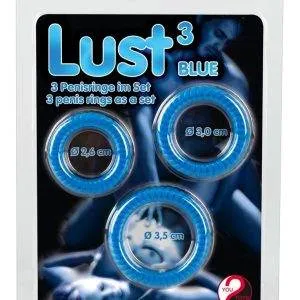 Lust 3 Penisringe Blue – Verpackung