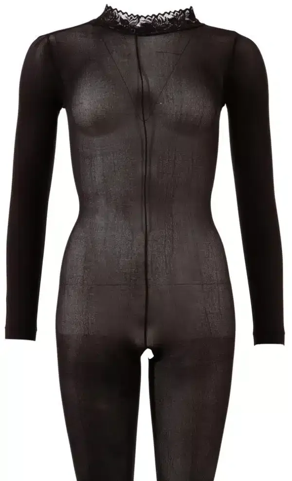 NO:XQSE Catsuit ouvert - Aufregend transparenter Langarm-Catsuit XL/2XL NO:XQSE Catsuit ouvert - Aufregend transparenter Langarm-Catsuit XL/2XL – Hollow A