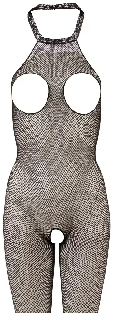 NO:XQSE Netzcatsuit - Neckholder-Catsuit aus elastischem Netz S-L NO:XQSE Netzcatsuit - Neckholder-Catsuit aus elastischem Netz S-L – Hollow A