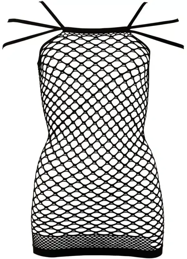NO:XQSE Netzkleid mit 3er Träger - Verführerisches Dessouskleid aus hochelastischem Netzmaterial S-L NO:XQSE Netzkleid mit 3er Träger - Verführerisches Dessouskleid aus hochelastischem Netzmaterial S-L – Hollow A