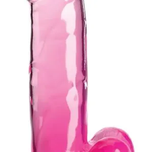 King Cock Clear - Transparenter Naturdildo mit Saugfuß - 20,3 cm - Real-Feelings transparent/pink King Cock Clear - Transparenter Naturdildo mit Saugfuß - 20,3 cm - Real-Feelings transparent/pink – Bild 2