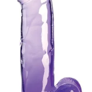 King Cock Clear - Transparenter Naturdildo mit Saugfuß - 20,3 cm - Real-Feelings Transparent/Lila King Cock Clear - Transparenter Naturdildo mit Saugfuß - 20,3 cm - Real-Feelings Transparent/Lila – Bild 2