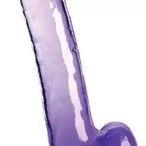 King Cock Clear Transparenter Naturdildo mit Saugfuß, 9 Zoll Transparent/Lila King Cock Clear Transparenter Naturdildo mit Saugfuß, 9 Zoll Transparent/Lila – Bild 2