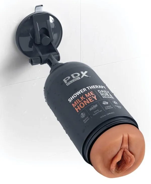 PDX Plus Shower Therapy Milk Me Honey - Masturbator in Shampooflasche Hautfarben dunkel/grau PDX Plus Shower Therapy Milk Me Honey - Masturbator in Shampooflasche Hautfarben dunkel/grau