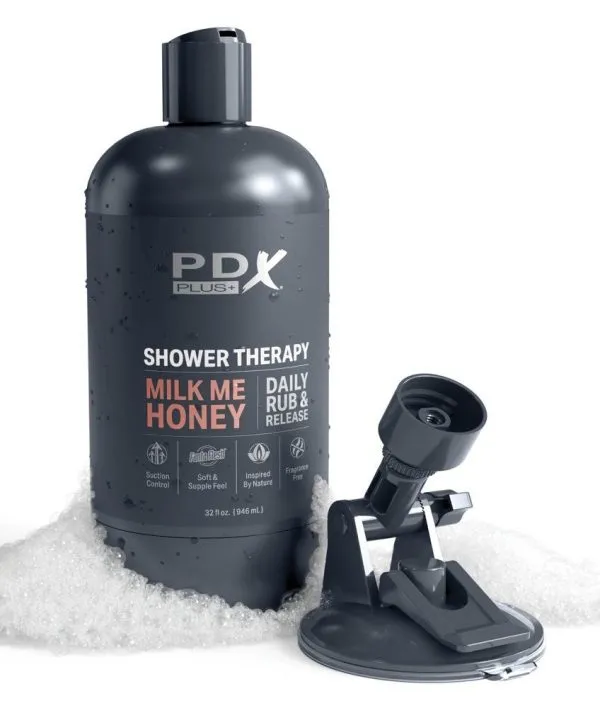 PDX Plus Shower Therapy Milk Me Honey - Masturbator in Shampooflasche Hautfarben dunkel/grau PDX Plus Shower Therapy Milk Me Honey - Masturbator in Shampooflasche Hautfarben dunkel/grau