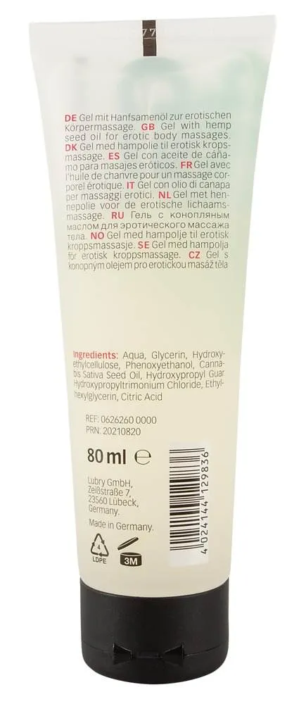 ORIGINAL Gleitgel mit Hanfsamenöl - 80 ml, vegan, latexkondomgeeignet - SEHR GUT getestet ORIGINAL Gleitgel mit Hanfsamenöl - 80 ml, vegan, latexkondomgeeignet - SEHR GUT getestet