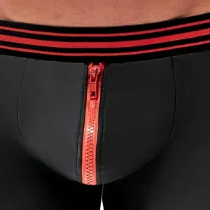 Svenjoyment Enge Pants Schwarz/Rot mit Reißverschluss Schwarz/Rot Größe S Svenjoyment Enge Pants Schwarz/Rot mit Reißverschluss Schwarz/Rot Größe S – Bild 5