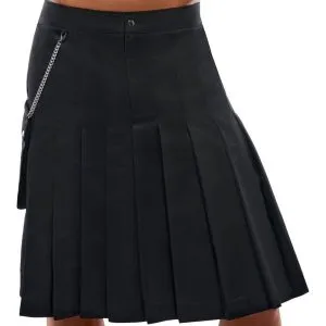 Svenjoyment Herren Kilt-Rock, inkl. Tasche | Schwarz, knielang | Bewegungsfreiheit schwarz Größe 2XL Svenjoyment Herren Kilt-Rock, inkl. Tasche | Schwarz, knielang | Bewegungsfreiheit schwarz Größe 2XL – Bild 3