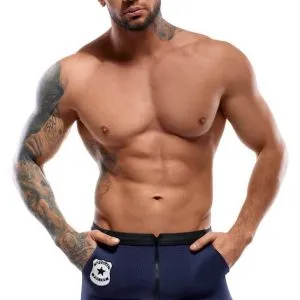 Svenjoyment Herren Pants Police, enge Pants im Special Police Style blau/schwarz Größe M Svenjoyment Herren Pants Police, enge Pants im Special Police Style blau/schwarz Größe M – Bild 4