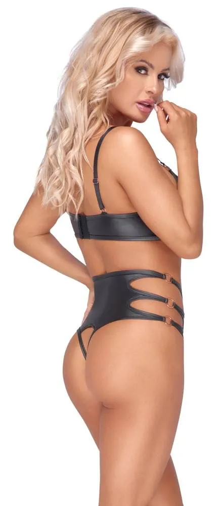 Cottelli LINGERIE BH-Set Ringe schwarz Größe XL Cottelli LINGERIE BH-Set Ringe schwarz Größe XL