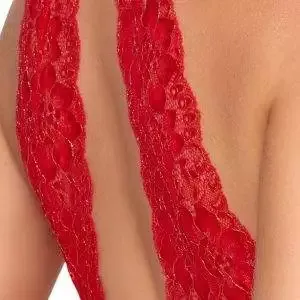 kissable Strapsset in Rot, exklusives Set aus Spitze mit goldfarbenen Details rot Größe L/XL kissable Strapsset in Rot, exklusives Set aus Spitze mit goldfarbenen Details rot Größe L/XL – Bild 5