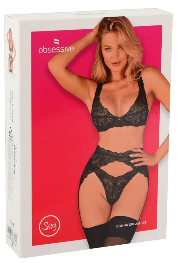 Obsessive Dessous-Set Donna Dream schwarz Größe XS/S